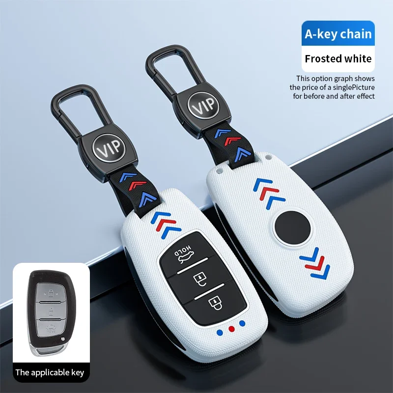 For Hyundai Tucson Santa Fe Rena Sonata Elantra Crete Ix35 Ix45 I10 I30 I40 3 4 Button Car Smart Key Case Cover Accessories