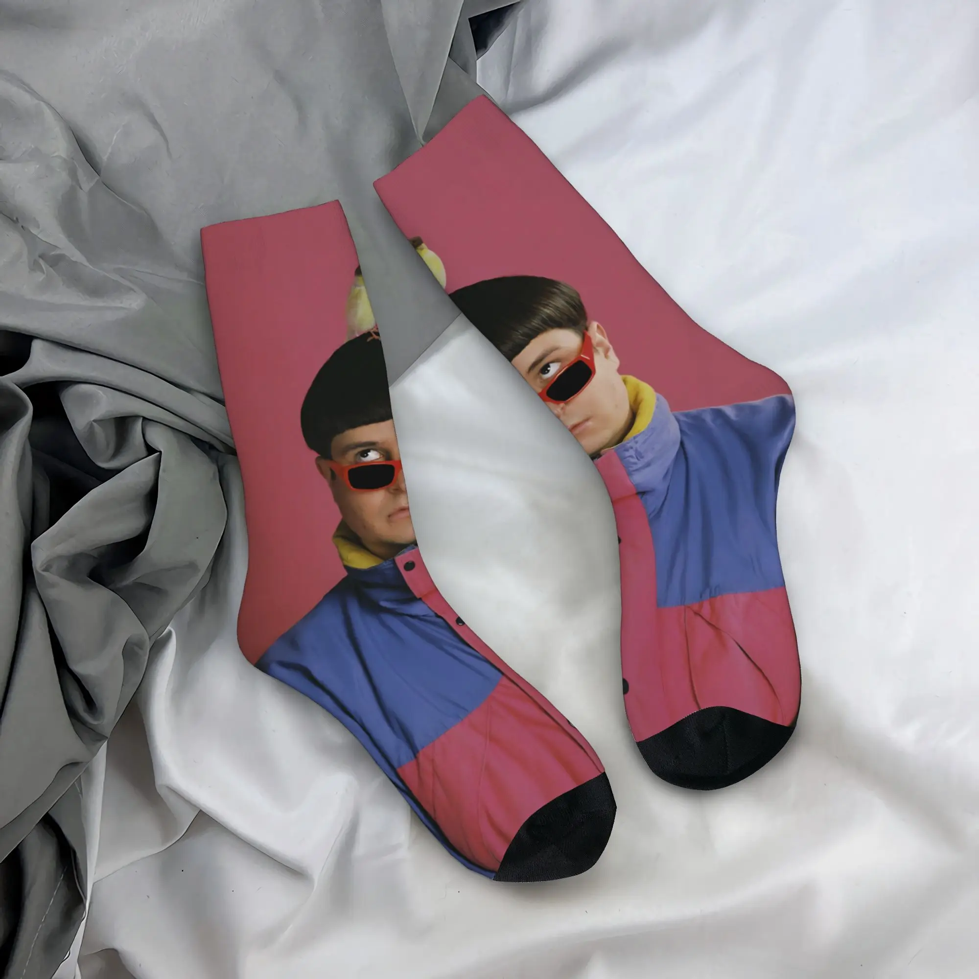 Autumn Winter Retro Men's Women's Singer O-Oliver Tree  Socks  Breathable Skateboard Socks