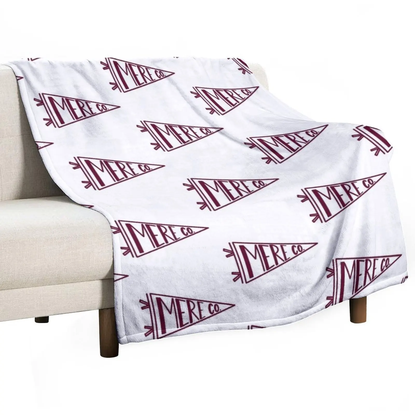 Meredith College Pennant Flag Throw Blanket Sofa Plaid manga Soft Plaid warm for winter Designers Blankets