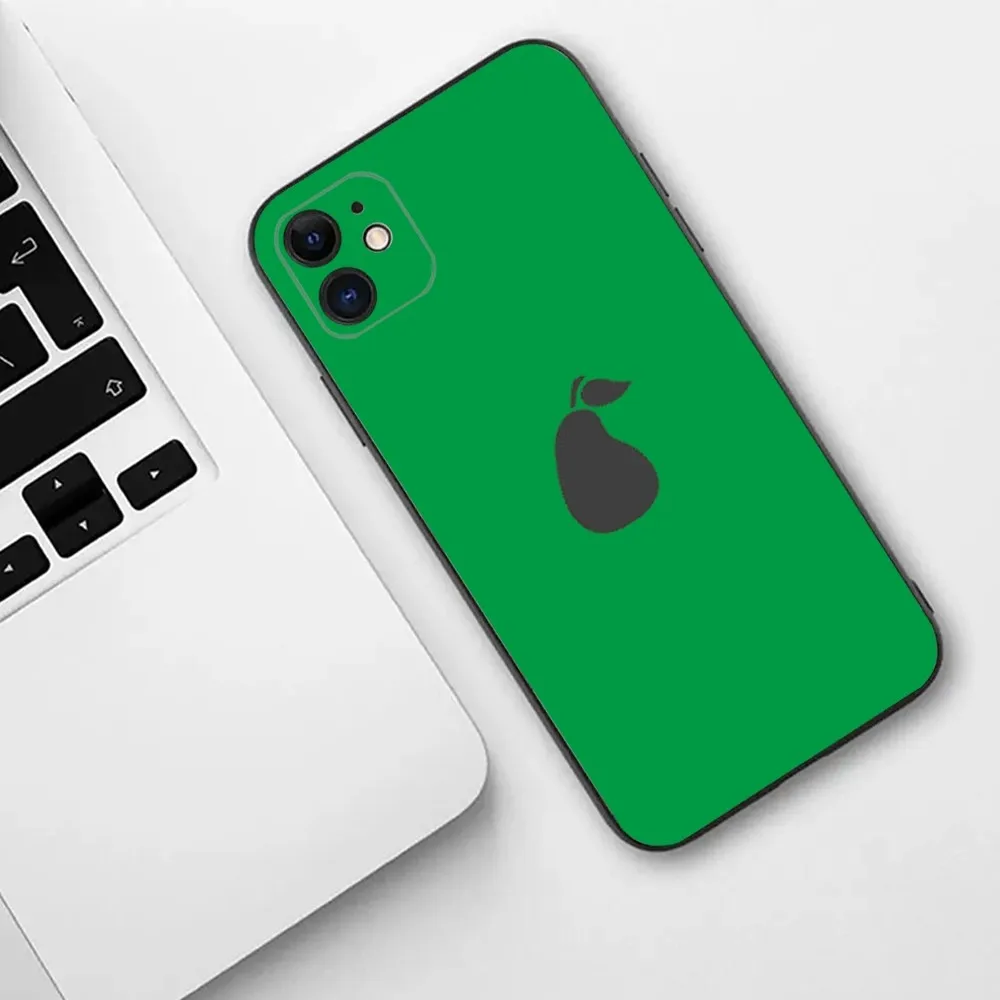 Custodia per telefono Icarly Pear Logo per iPhone 15,14,13,12,11,Plus,Pro Max,XS,X,XR,SE,Mini,8,7 Cover morbida in Silicone