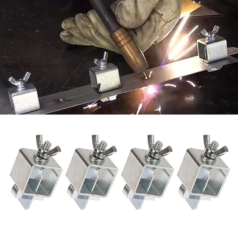 2/4Pcs Welding Clamps For Car Door Sheet Metal Butt Clamps Weld Clips Holder Welding Positioner For Car Door Skin Panel