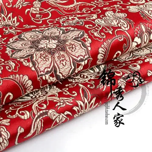 Tela brocada Damasco Jacquard estilo americano ropa disfraz tapicería muebles cortina DIY Material de ropa tela 75*50cm