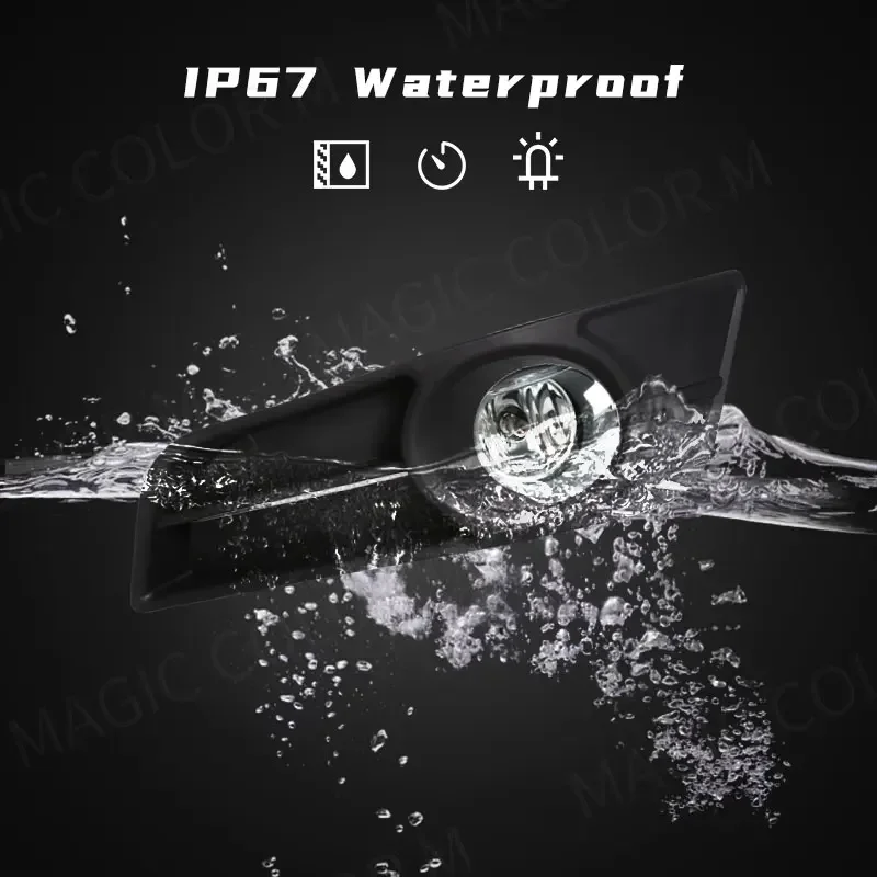 المصد الأمامي للسيارة مجموعة مصابيح الضباب لتويوتا كورولا إصدار الاتحاد الأوروبي 2004 2005 2006 المصباح الأصفر الأبيض النهار تشغيل ضوء 12 فولت #5