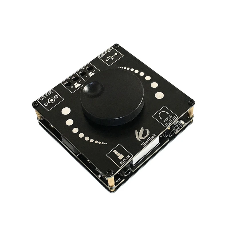 XY-AP50H HIFI Fever Bluetooth5.0 Amplifier Board TPA3116D2 50W+50W High-Bass Adjustable Stereo Audio Module