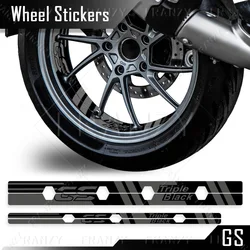 For R1200GS LC 2013-2018 R1250 GS 2019-2023 Motorcycle Wheel Decals Motorrad Rim Sticker Triple Black Hub Stripe Tape