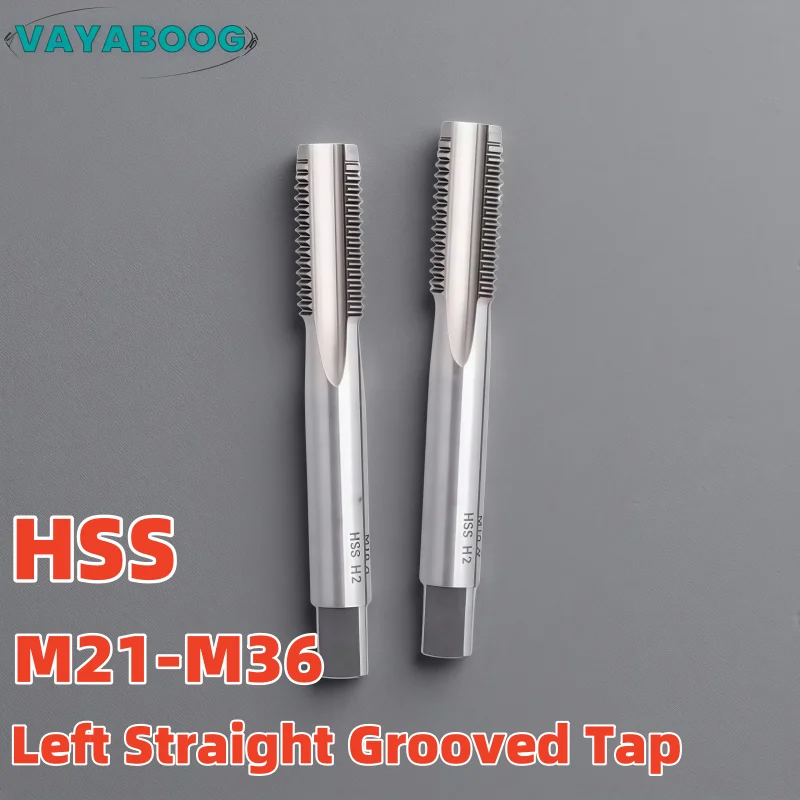 

HSS Metric /Fine Left hand Straight Grooved Flute Tap M21M22M23M24M25M26M27M28M29M30M31M32M33M34M35M36 LH Screw Threading Tap