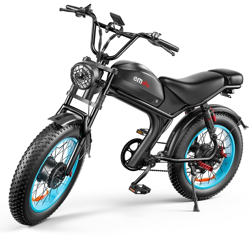 Electric bicycle 20 inch fat tires electric bike Ebike EMOKO C93 2000W 23AH hydraulic oil brake fast mountain dirt electric bike