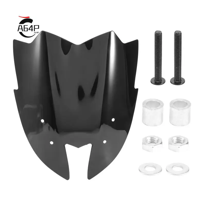 

A64P-Motorcycle Black Windshield Viser Visor For Kawasaki Z800 2012-2016