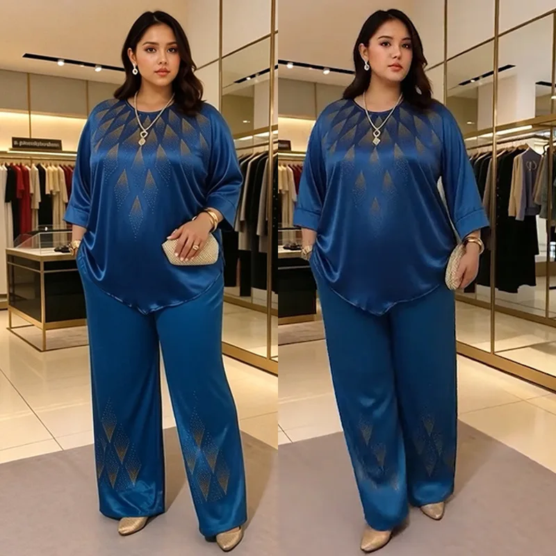 dashiki-african-clothes-for-women-summer-african-3-4-sleeve-polyester-plus-size-top-long-pant-2-piece-outfits-african-clothing