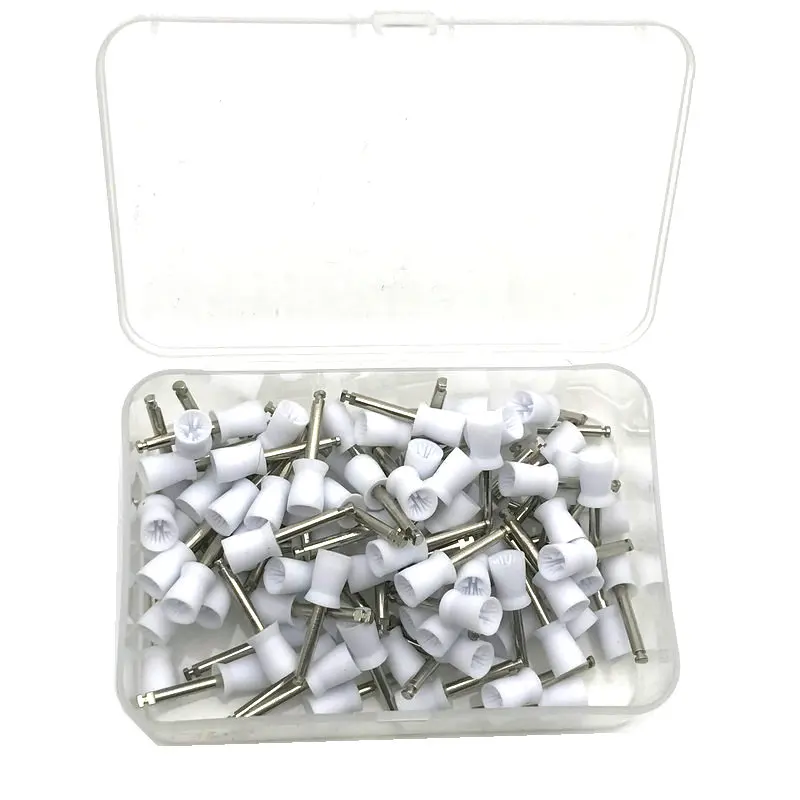 100Pcs Dental Polishing Cup For Low Speed Handpiece Latch Type Rubber Tooth Polish Polishing Brush Prophy Cup Oral hygiene