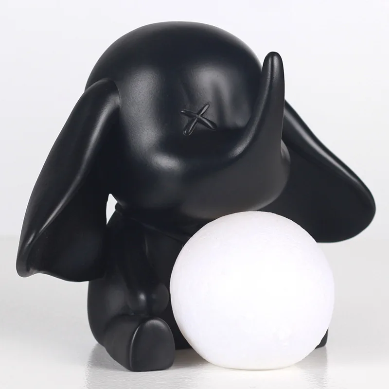 

Nordic Cute Dumbo Moon Ornament Creative Cartoon Animal Model Room Sales Office Children's Bedroom Decorations