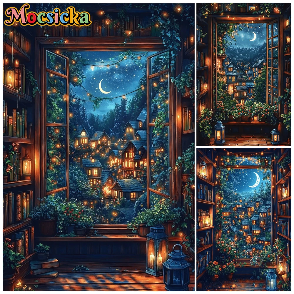 Mocsicka Photography Wall Backdrop Kid Birthday Portrait Photo Background Cloth Fairy Tale Enchanted Cottage Decoration Tapestry