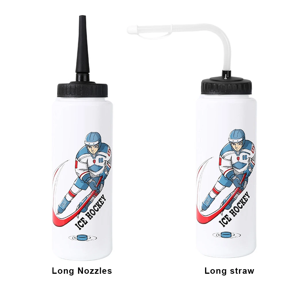 

White Leakproof Sports Bottle For Cycling And Hiking Stay Hydrated Large Capacity Ice Hockey Bottle