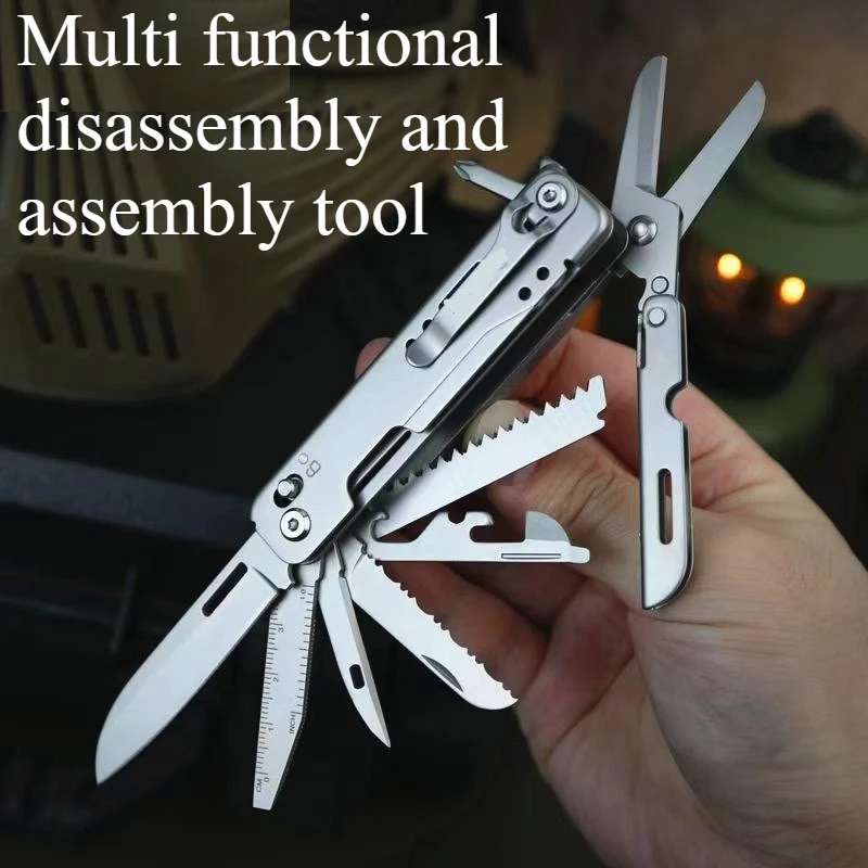 

Outdoor Multifunctional Assembly Disassembly Folding Scissors Portable and Multi-purpose Tool EDC Camping Equipment