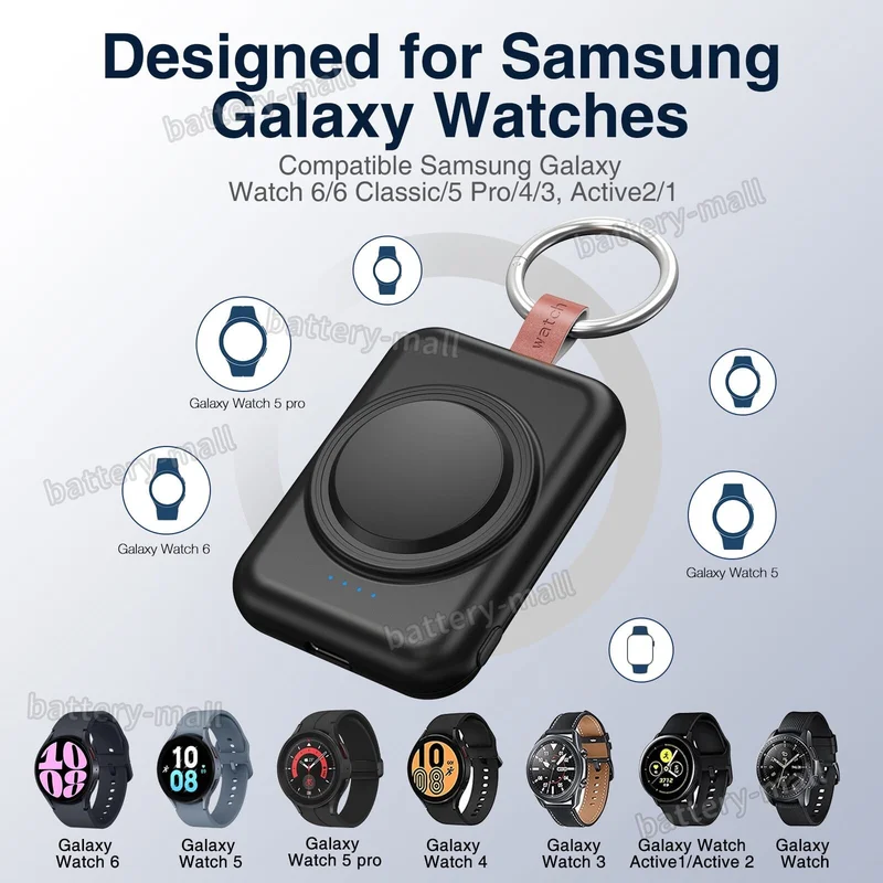 New Wireless Charging for Samsung Galaxy Watch 6/6 Classic/5 Pro/4/3,Active 2/1