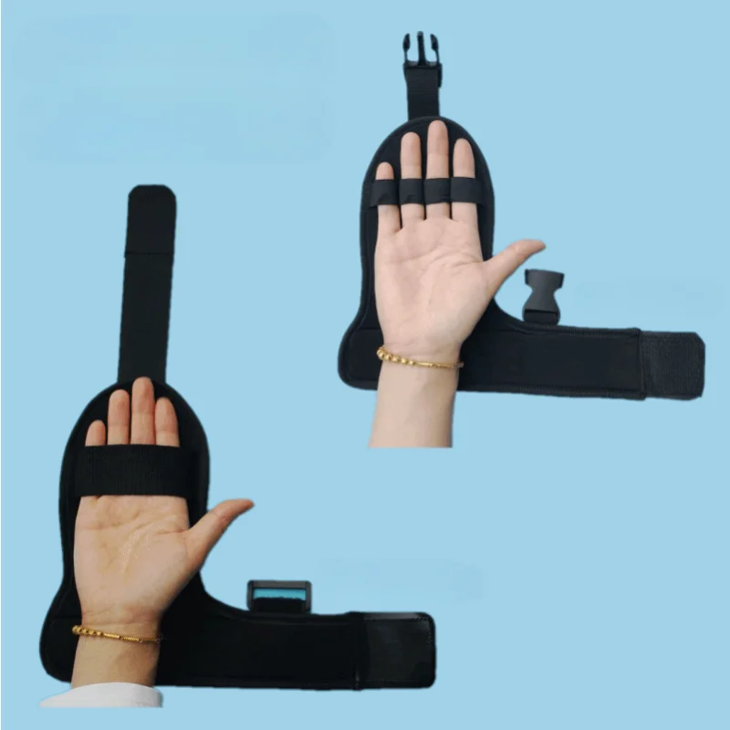 Rehabilitation Finger Gloves Brace Breathable Anti-Slip Auxiliary Fixed Hand Fist Stroke Hemiplegia Patient Training PainRelieve