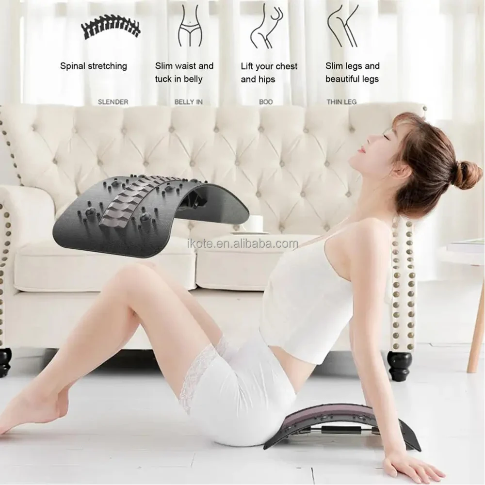 تصحيح العمود الفقري القطني المنزلي تمتد الاسترخاء السفلي العلوي لتخفيف آلام الخصر تدليك الظهر #4