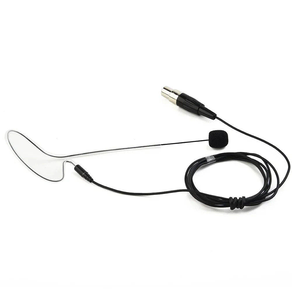 Single Earhook Headset Microphone Unidirectional Mic Headset 4-pin XLR Connector For Wireless Single Ear Hook Headset Mic