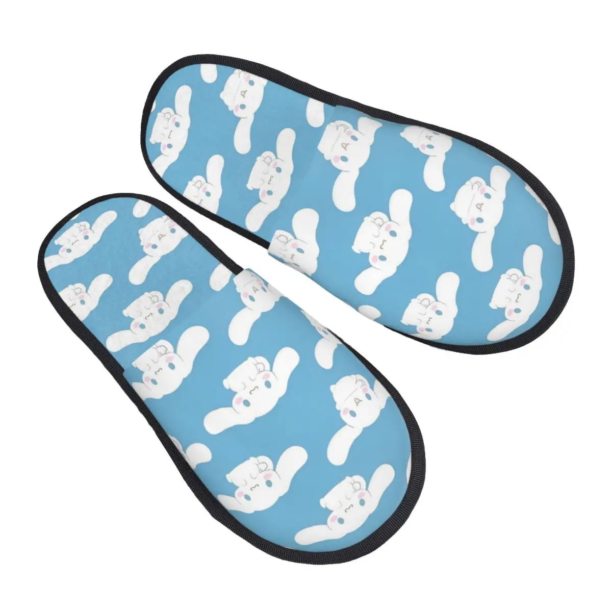 

Домашние тапочки Cinnamoroll на заказ, женские мягкие тапочки из пены с эффектом памяти, белые тапочки без шнуровки для собак, гостиничные тапочки