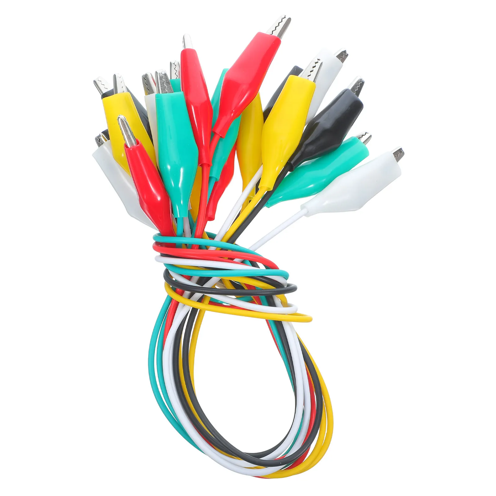 10 Pcs Clamp Connecting Wires with Alligator Clips Electronics for Leads