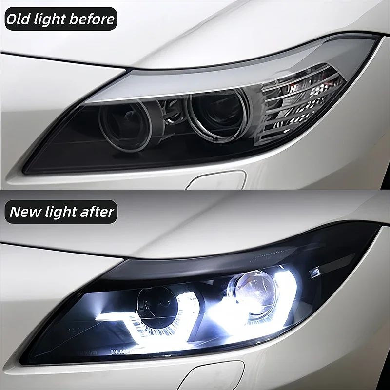 Car Styling For Z4 Headlights 2009-2016 E89 LED Headlight DRL Hid Head Lamp Angel Eye Bi Xenon Beam Auto Accessories