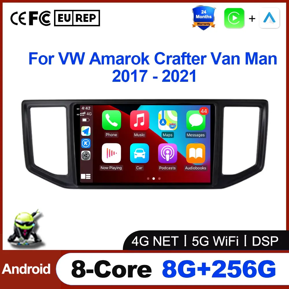 Android Auto For VW Amarok Crafter Van Man 2017 - 2021 Car Radio Multimedia Video Player GPS Navigation Carplay WIFI Tools