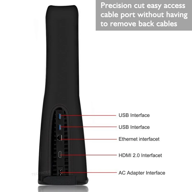 Capa protetora protetora para PS5/PS5, capa protetora para PS5/PS5, à prova de poeira, para PS5, acessórios para jogos