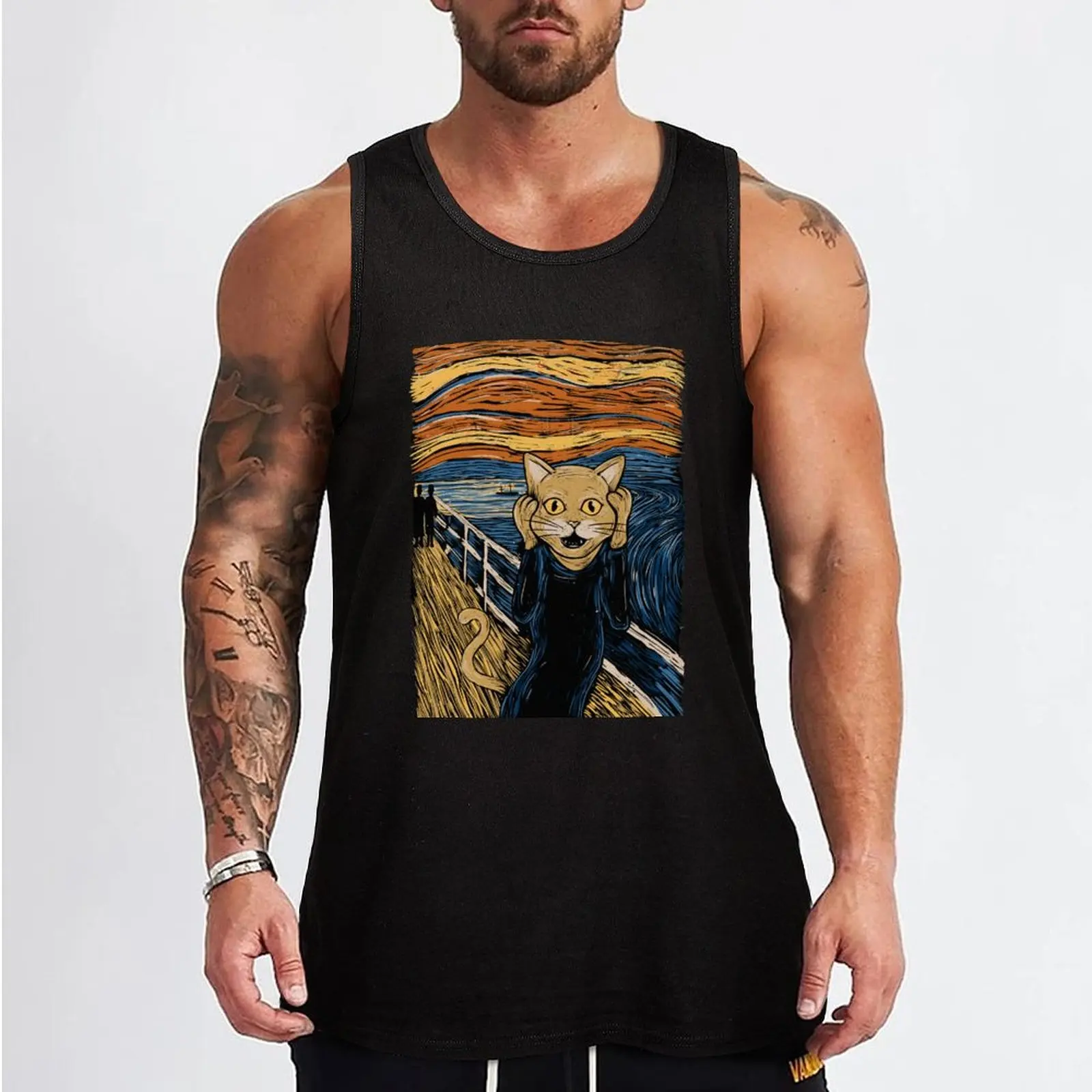 The Purr Tank Top sports clothes for men sports t-shirts for men