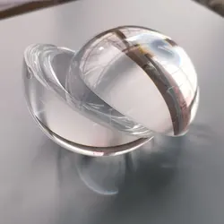 30-100mm Artificial Crystal Semi Spherical Plano Convex Lens Hemisphere Magnifying Glass DIY Craft Gift Paperweight Magnifier1PC