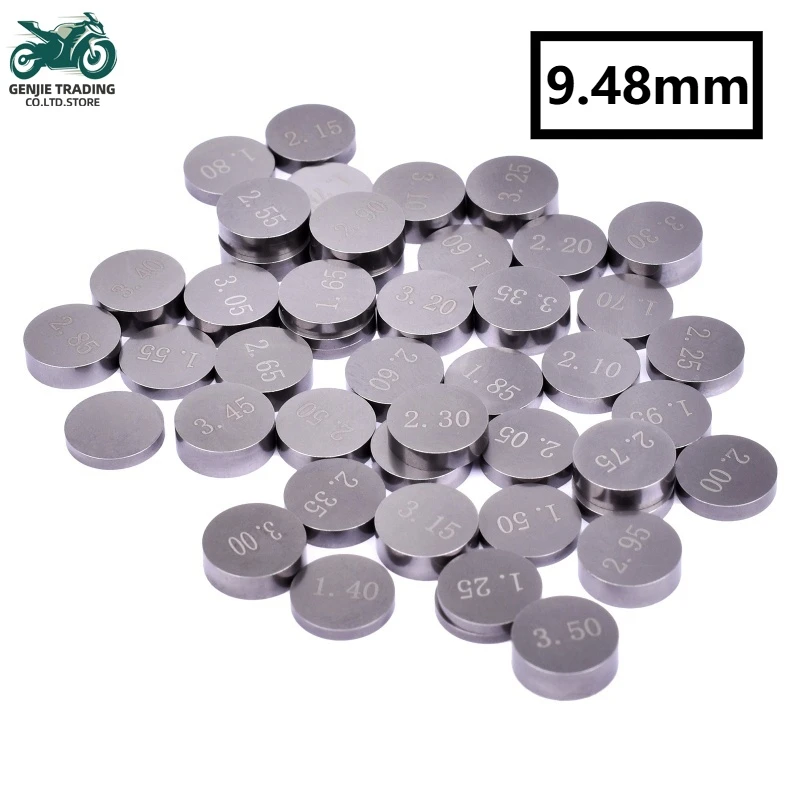 7/10pcs 9.48mm Valve Shim kits Gasket Pad For Kawasaki GPZ1100 KFX400 KFX450R KLX400R KLX450R KX450F VN800 VN900 Vulcan 800 900