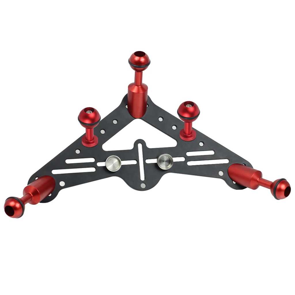 

Набор подносов для дайвинга из алюминиевого сплава, треугольный стабилизатор, поднос для карданного подвеса, кронштейн для крепления, аксессуары для подводной фотографии