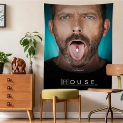 House MD TV Printed Large Wall Tapestry Wall Hanging Decoration Household Decor Blanket