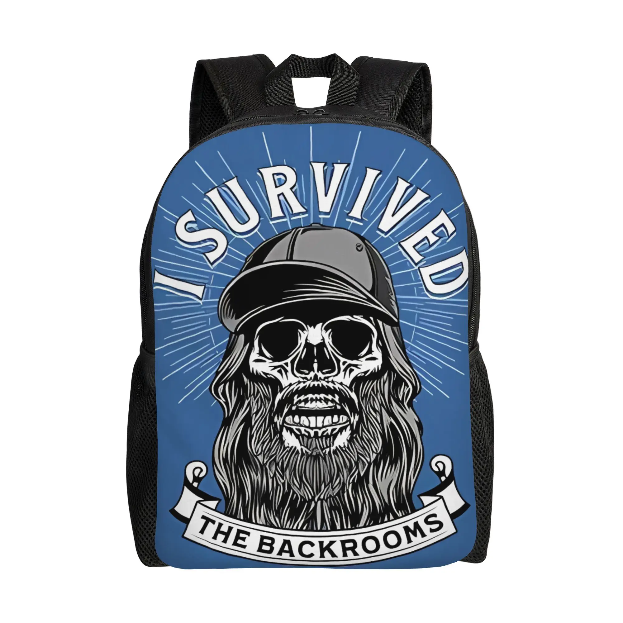 

Skull entity Backrooms Backpack Dark Fantasy Daily mochila Large Capacity Laptop Bag Back To School Season