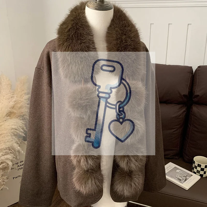 طويل فو الفراء وشاح المرأة شتاء دافئ لينة فروي الأوشحة سيدة عادية في الهواء الطلق الرقبة أدفأ طوق #1