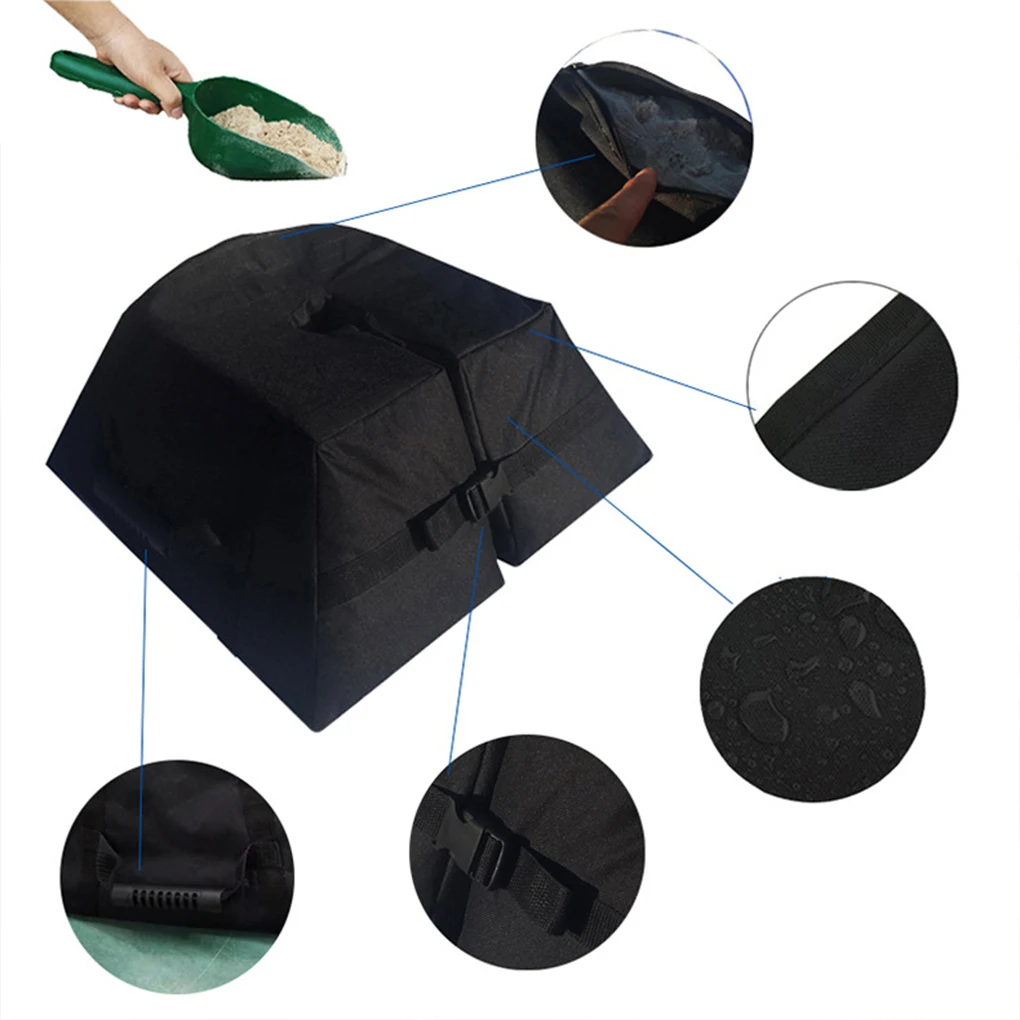 우산 기본 무게 빈 호텔 가든 비치 전망대 파라솔 태양 대피소 캐노피 샌드백 스탠드 휴대용 야외 캠핑