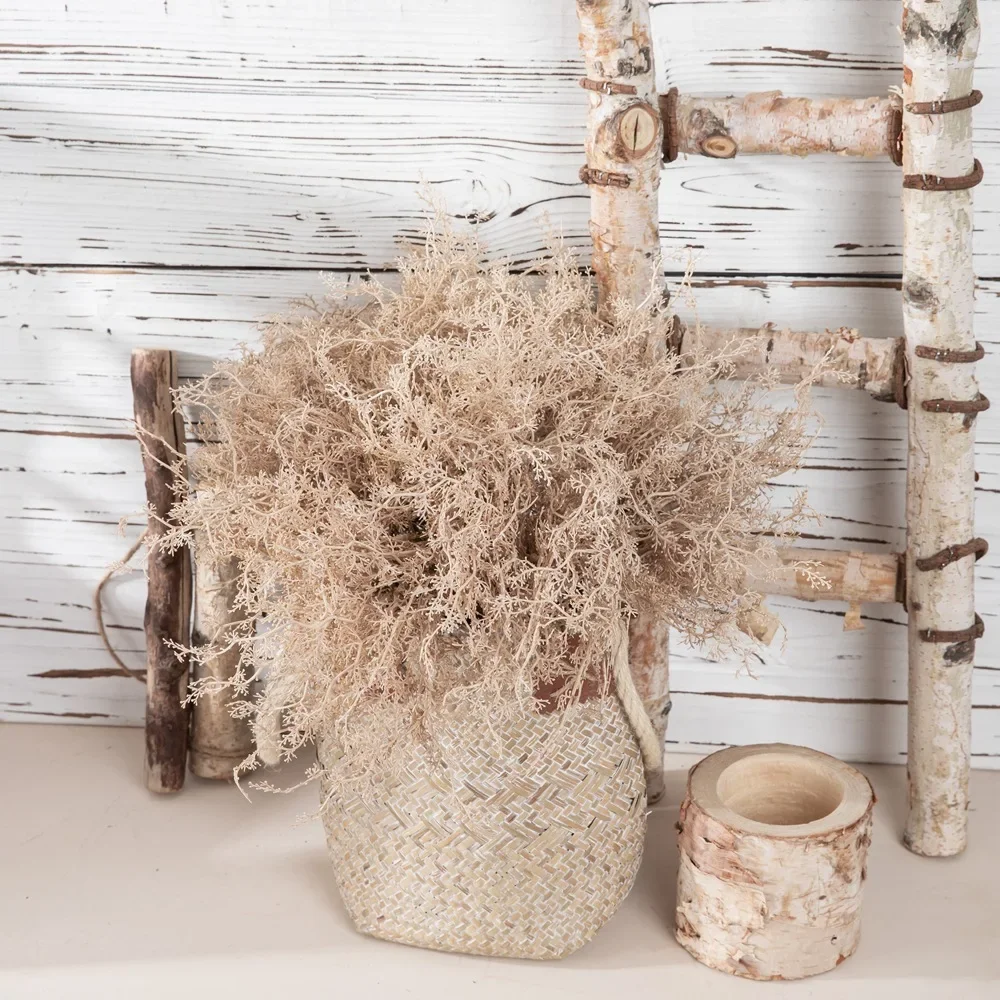 6pcs/set Artificial Wormwood Mist Accessories INS Style Artificial Flowers Home Decoration Wedding Fake Flowers