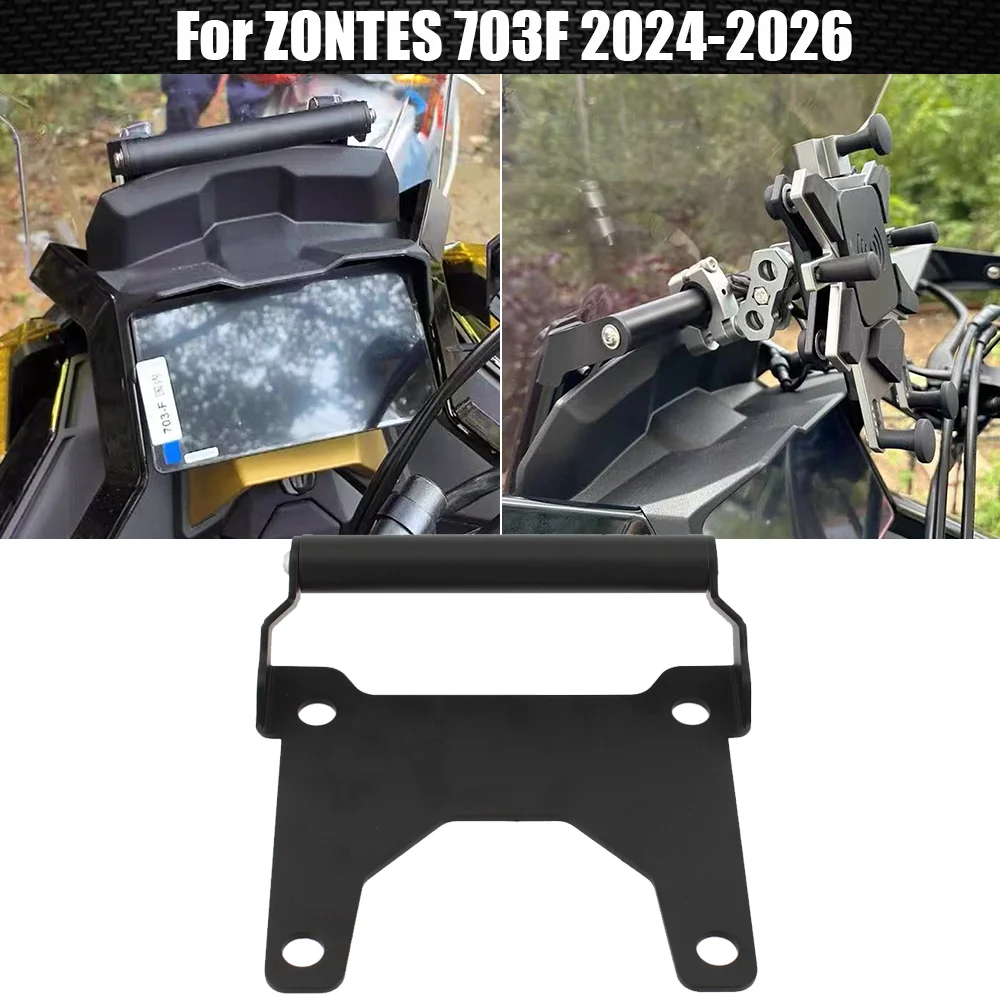 

For ZONTES 703F 2025 Motorcycle Dash Stabilizer Anti Vibration Bracket Cellphone Phone GPS Navigation Stand Holder Extension Bar