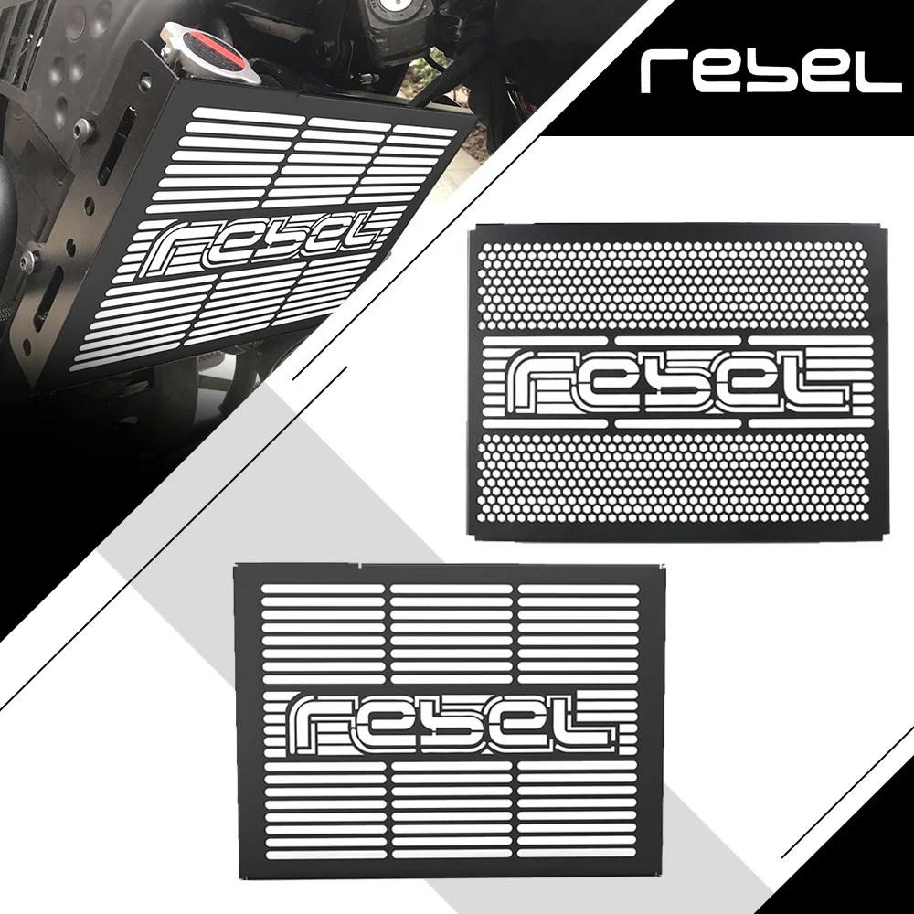

Rebel300 Rebel500 Motorcycles Accessories Radiator Guard Grille Cover For HONDA Rebel Cmx 300 500 CMX300 CMX500 Rebel 2017-2025
