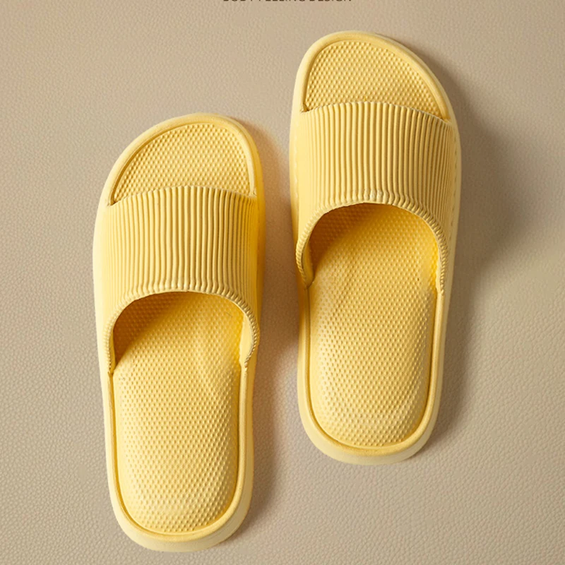 Thick Platform Bathroom Home Slippers Women Fashion Soft Sole EVA Indoor Slides Woman Sandals 2023 Summer Non-slip Flip Flops