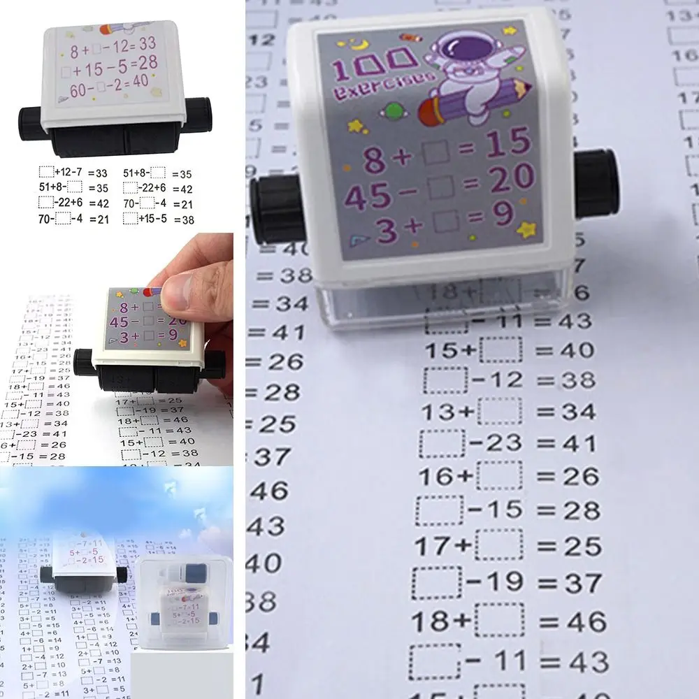 NEW Digital Mathematics Practice Number Rolling Stamp Roller Stamp Addition And Subtraction Within 100 Math