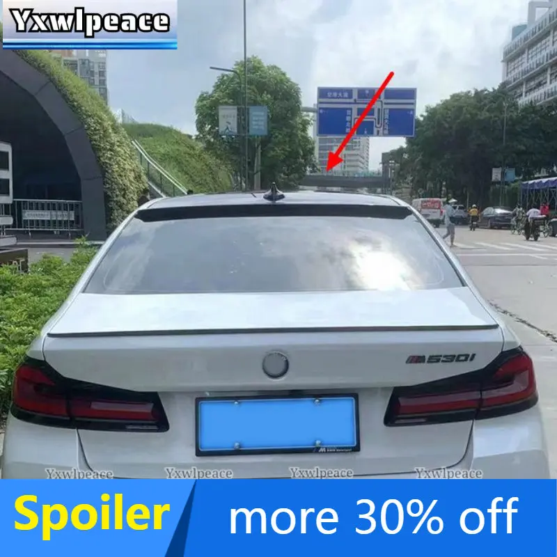 

For BMW 5 Series G30 G38 525 530li 2018-2022 Spoiler Rear Carbon Fiber Rear Roof Spoiler Wing Car Accessories