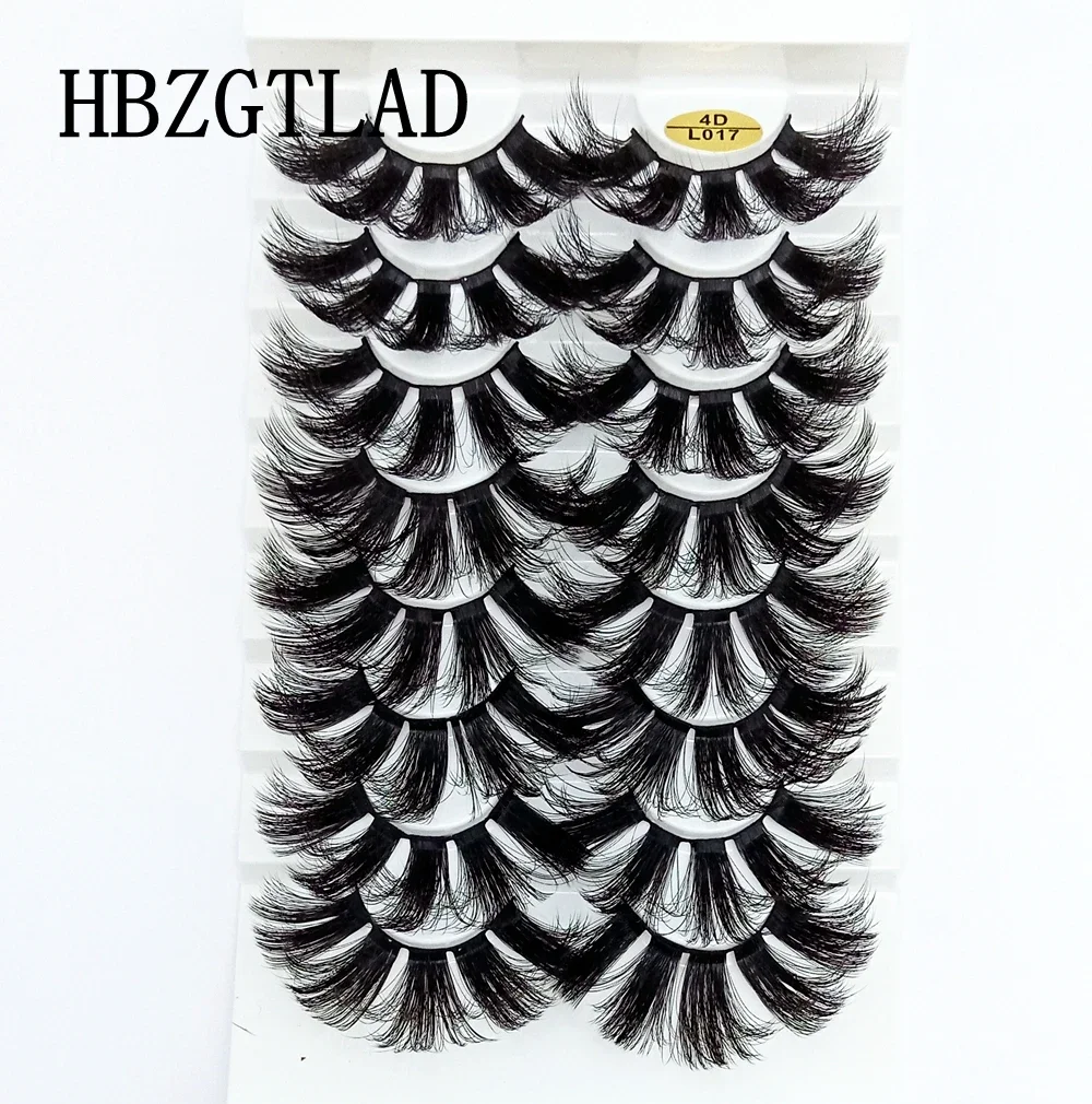 8 Pairs 25mm Long 3D Mink Lashes, Dramatic Volume