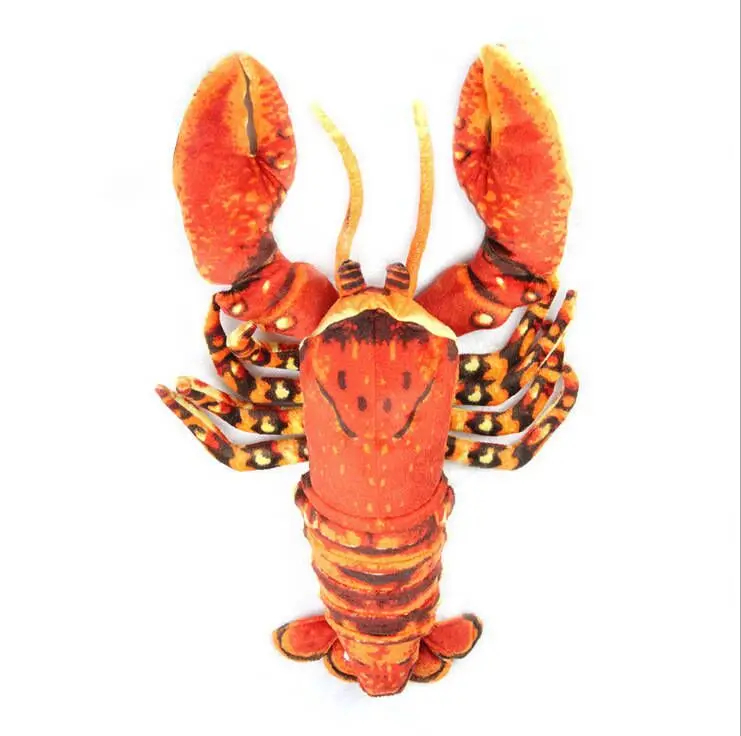 

stuffed Simulation animal Palinuridae lobster plush toy about 33cm red lobster doll Kids Toy GIft t3065