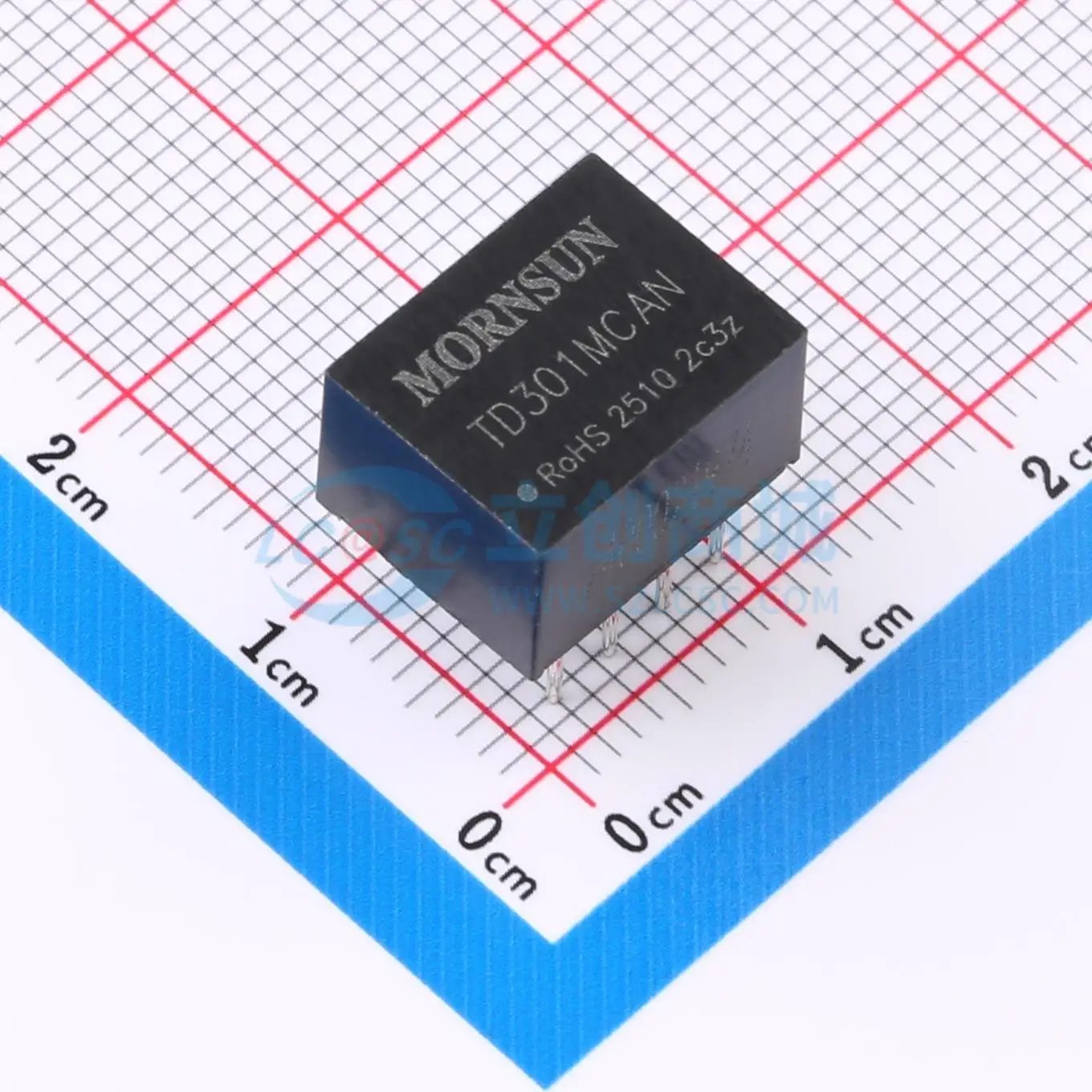 2pcs TD301MCAN DIP 12.7x10.2mm transceiver 1Mbps 3.15V 3.45V CAN Bus Communication Module for Smart Home System
