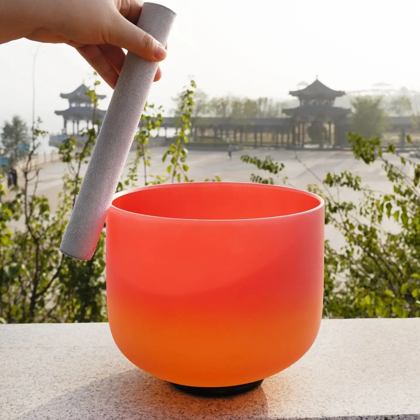 

Хрустальная поющая чаша Hye-eun 8 дюймов, радужная, 440 Гц/432/528 Гц, для медитации и духовного осознания