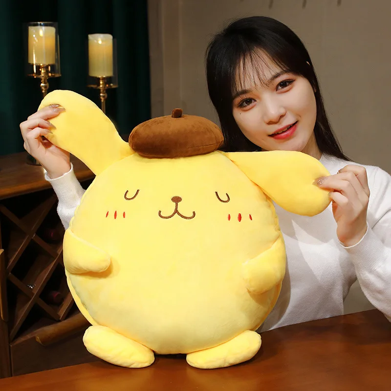 Sanrio New Hot Pompom Purin Doll Doll Pillow In One Cute Cartoon Pompompurin Doll Pillow Blanket Gift For Girlfriend Plush Dog