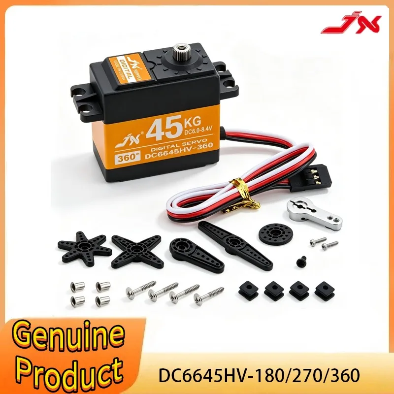 JX Servo DC6645HV-180/2070/360 45KG 8.4V 0.1Sek Metallgetriebe Standard-Servo 25T Arm für 1:8 1:10 RC Auto Roboter Flugzeug HV Crawler
