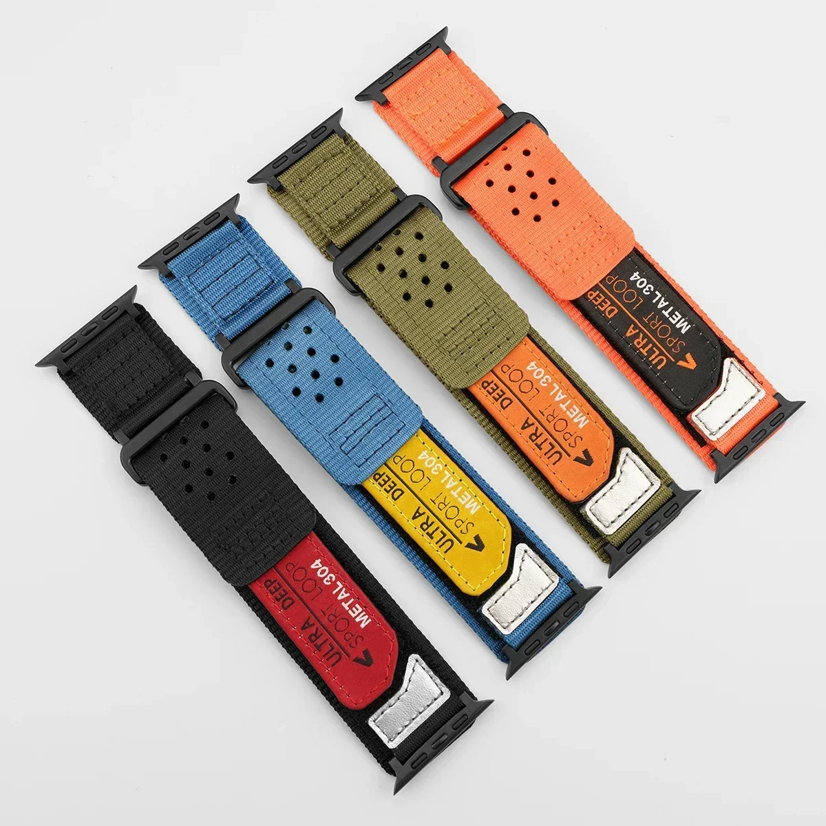Nylon Strap for Apple Watch Band Ultra 2 49mm 45mm 41mm 42mm 44mm Wild Sport Wristband Bracelet for Iwatch Series 9 8 7 6 5 4 3 image 3