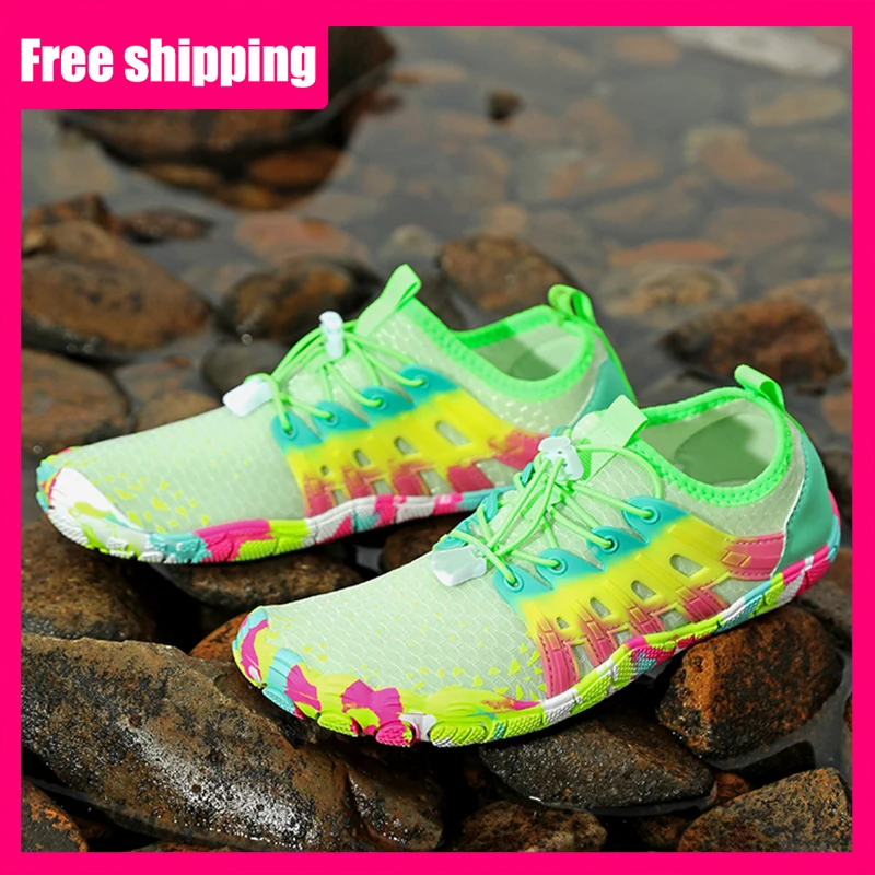 

Men Women Barefoot Water Shoes New Anti Slip Quick Drying Outdoor Beach River Wading Swimming Shoes Five Finger Sports Shoes