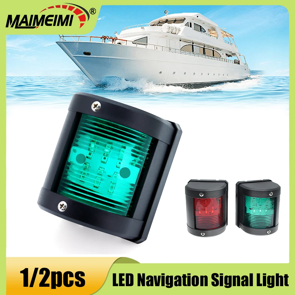 

1/2 шт. морской светодиодный навигационный сигнальный светильник IP66 водонепроницаемый сигнальный светильник морской парусный фонарь для лодок аксессуары для яхт 12 В 24 В